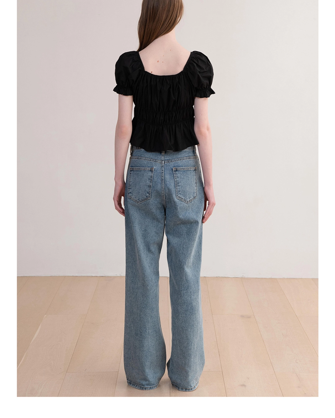 오브오브 Lise Puff Blouse_Black 상품 이미지 3