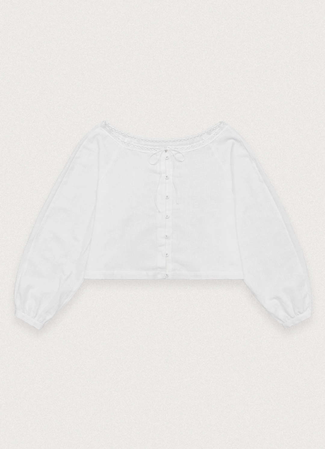 포에토 Drawin lace blouse - ivory 상품 이미지 3