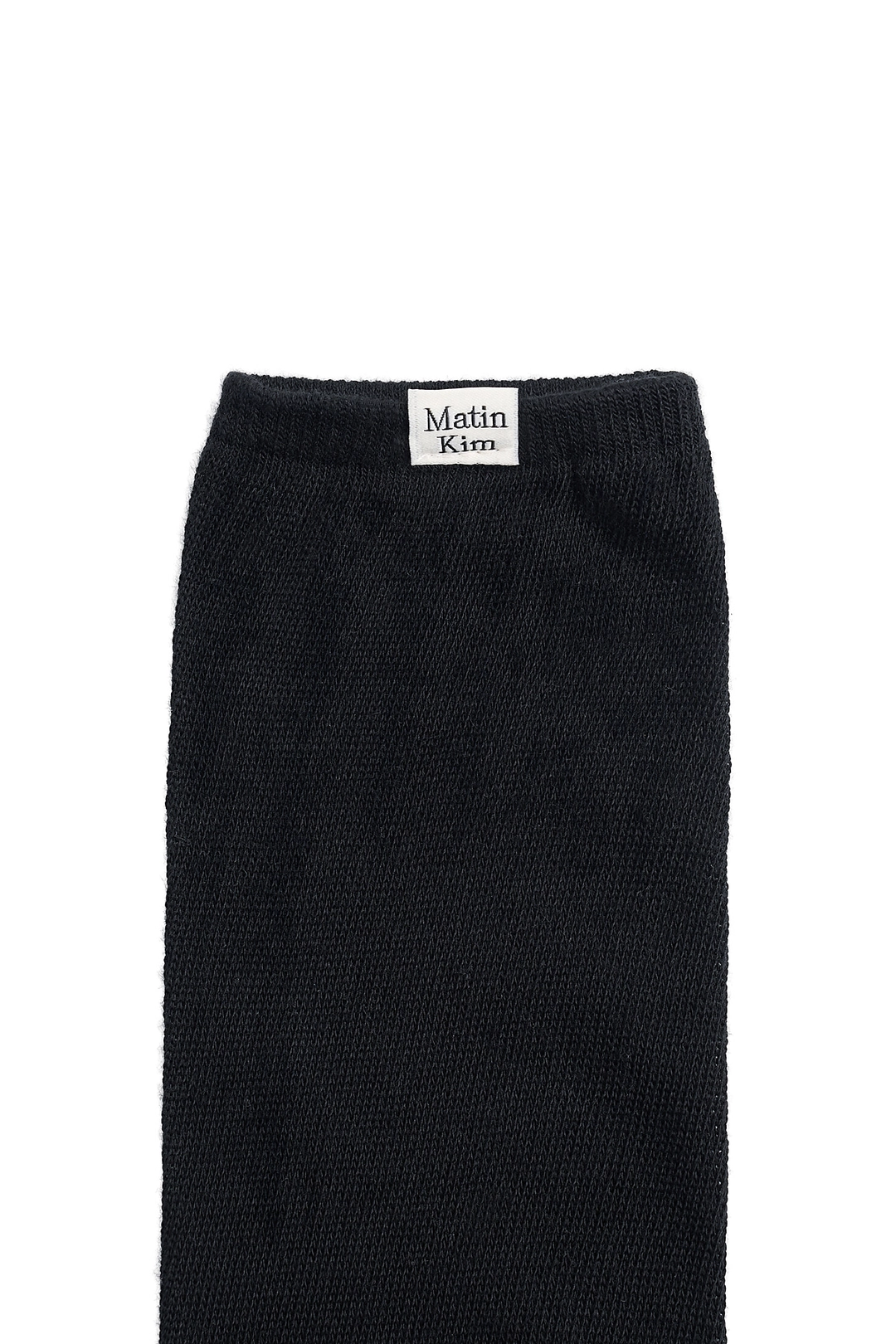 마뗑킴 LOOSE-FIT LOGO KNEE SOCKS IN BLACK 상품 이미지 2