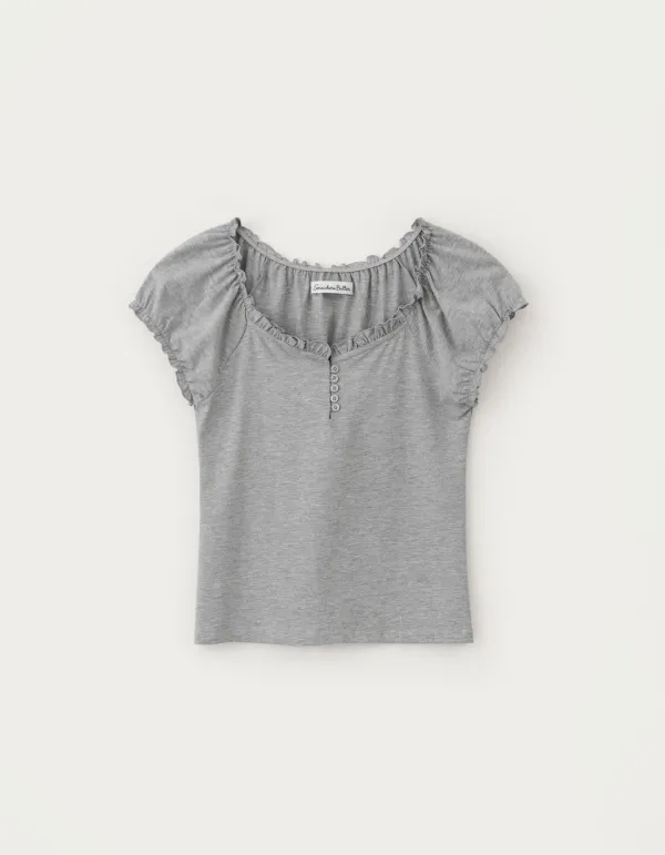 Roha Fril Top - Grey