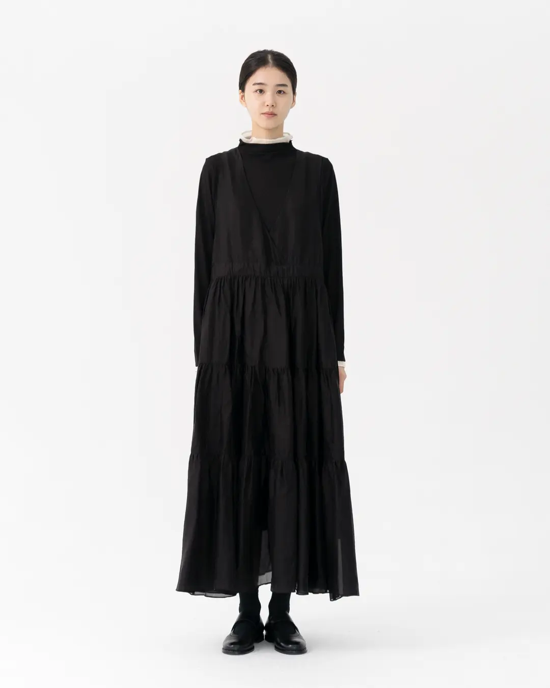 유노이아 layered silky dress 상품 이미지 2
