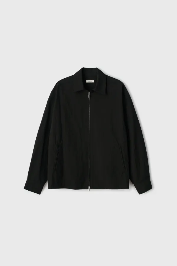 2-Way Minimal Shirt Jacket (Black)