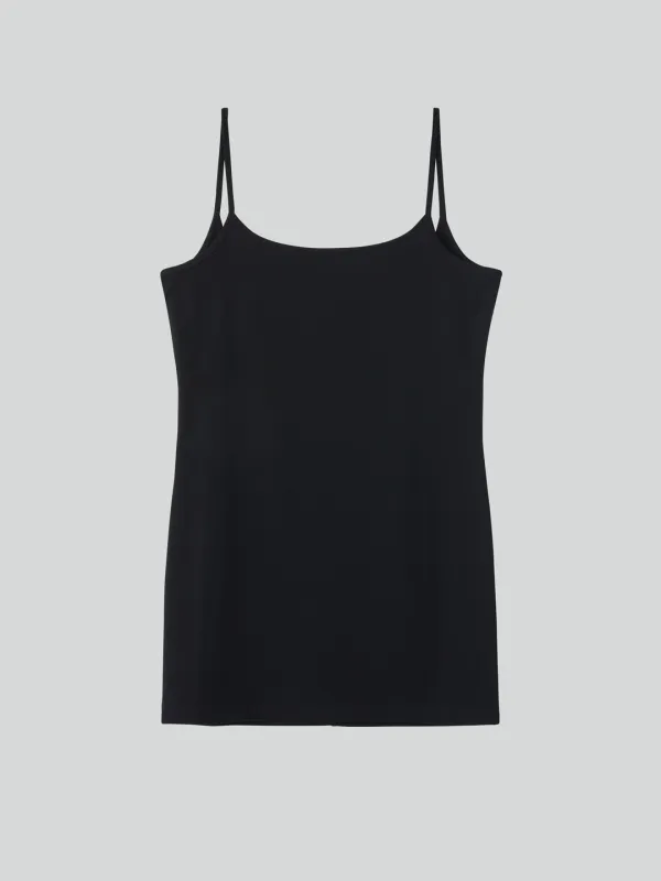 SLIM FIT LONG TOP (BLACK)