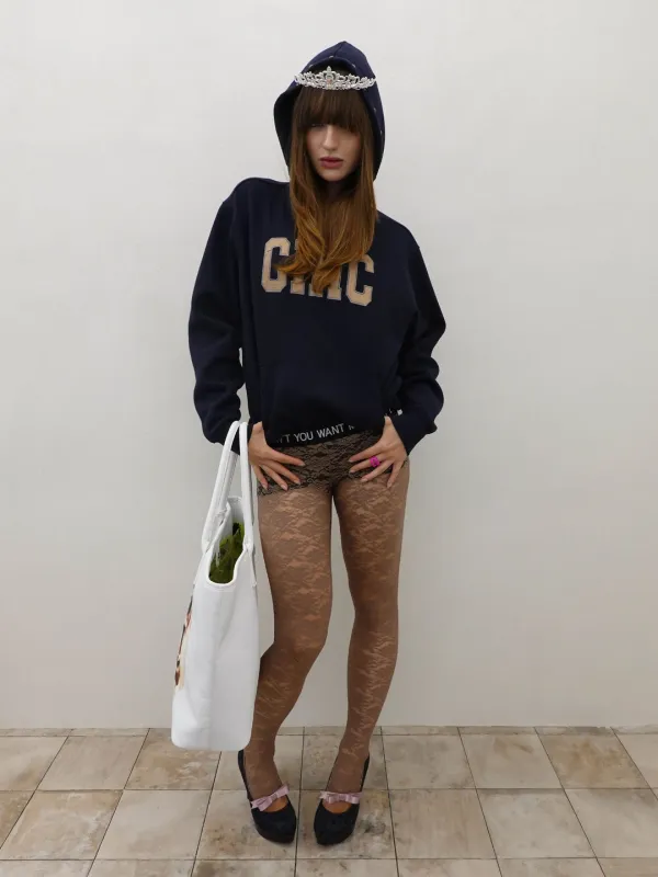 Chic Hoodie Navy