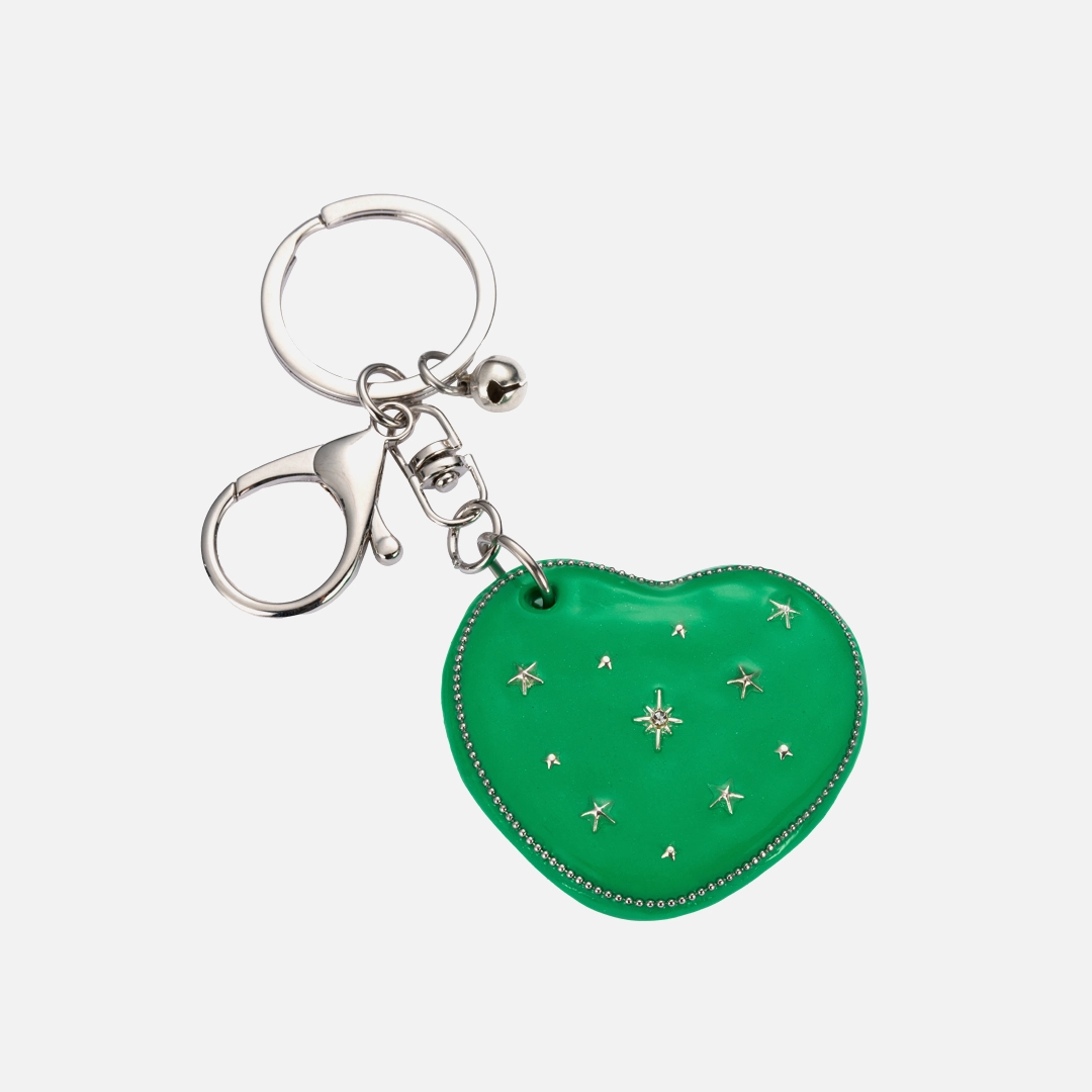 엔프프 heart dia mirror key ring-green 상품 이미지 2