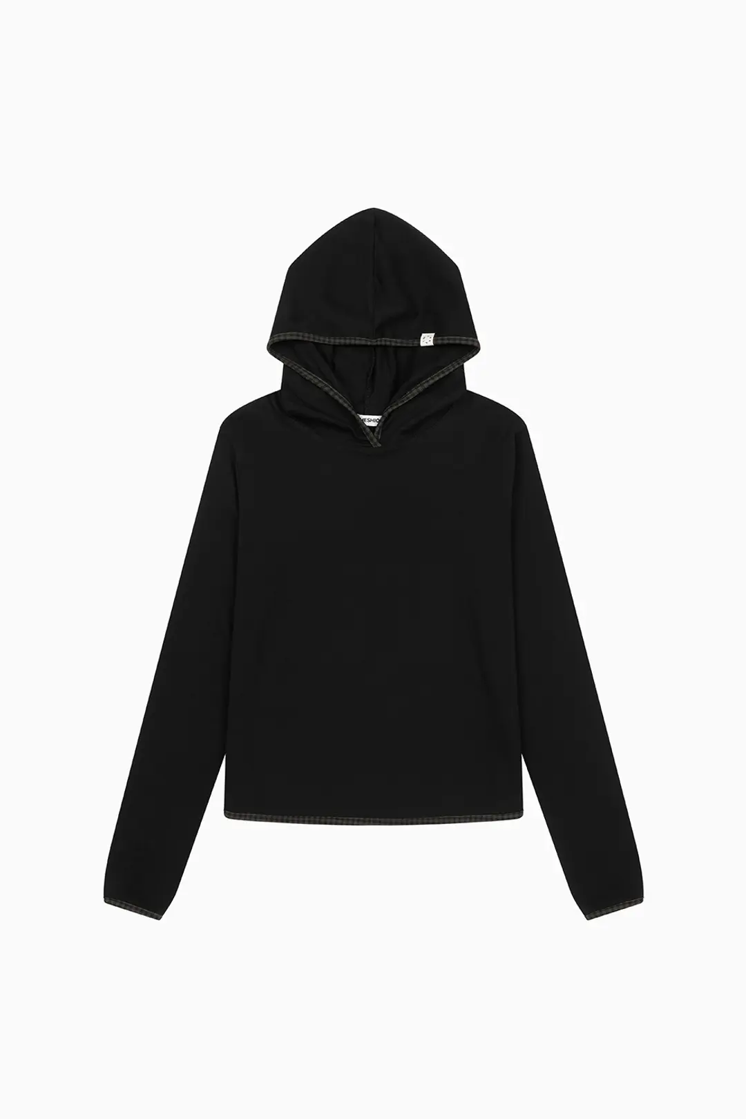 오헤시오 LONG HOODED T-SHIRT, BLACK 상품 이미지 3