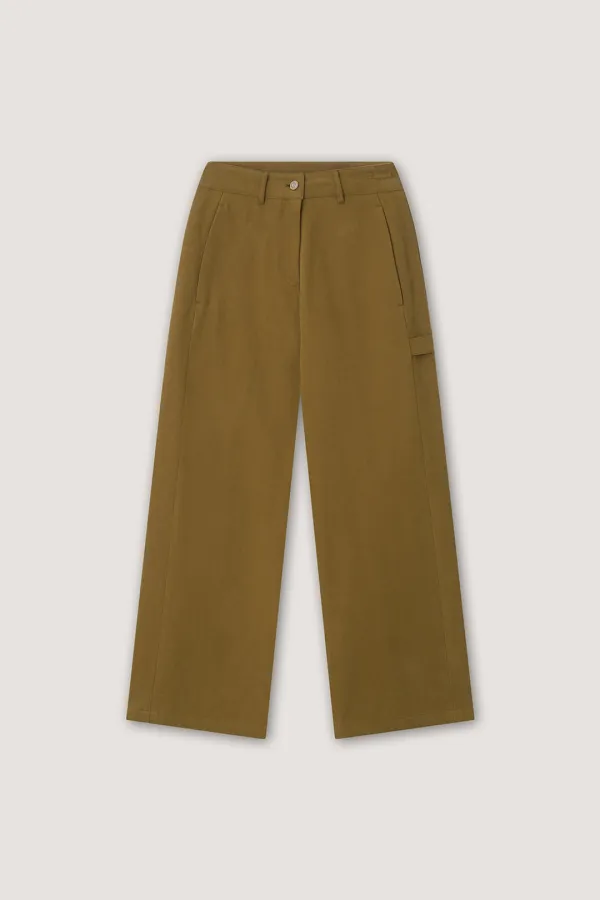 Foss Cotton Pants - Brown