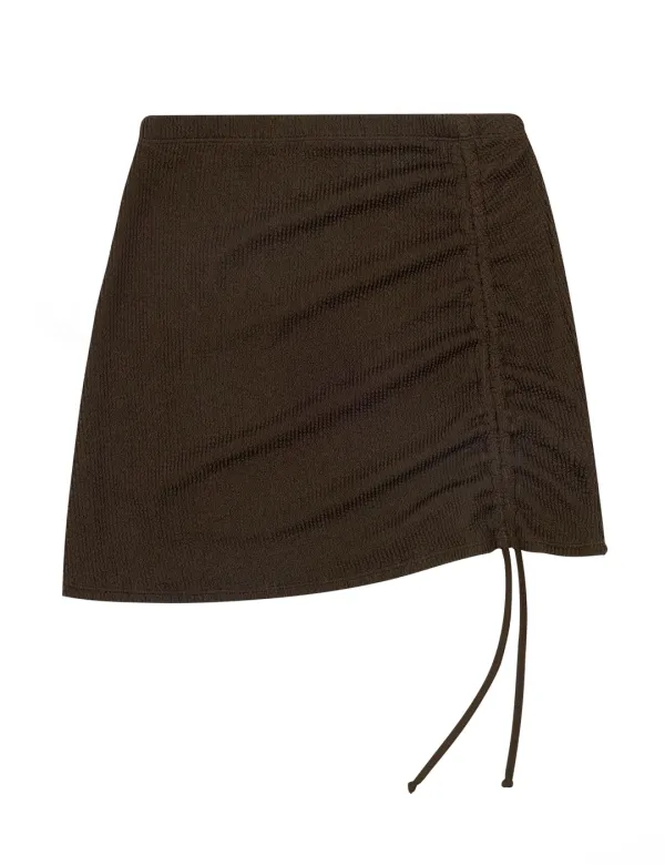 ALMA COVER-UP SKIRT_BROWN(6/1 이후 순차출고)