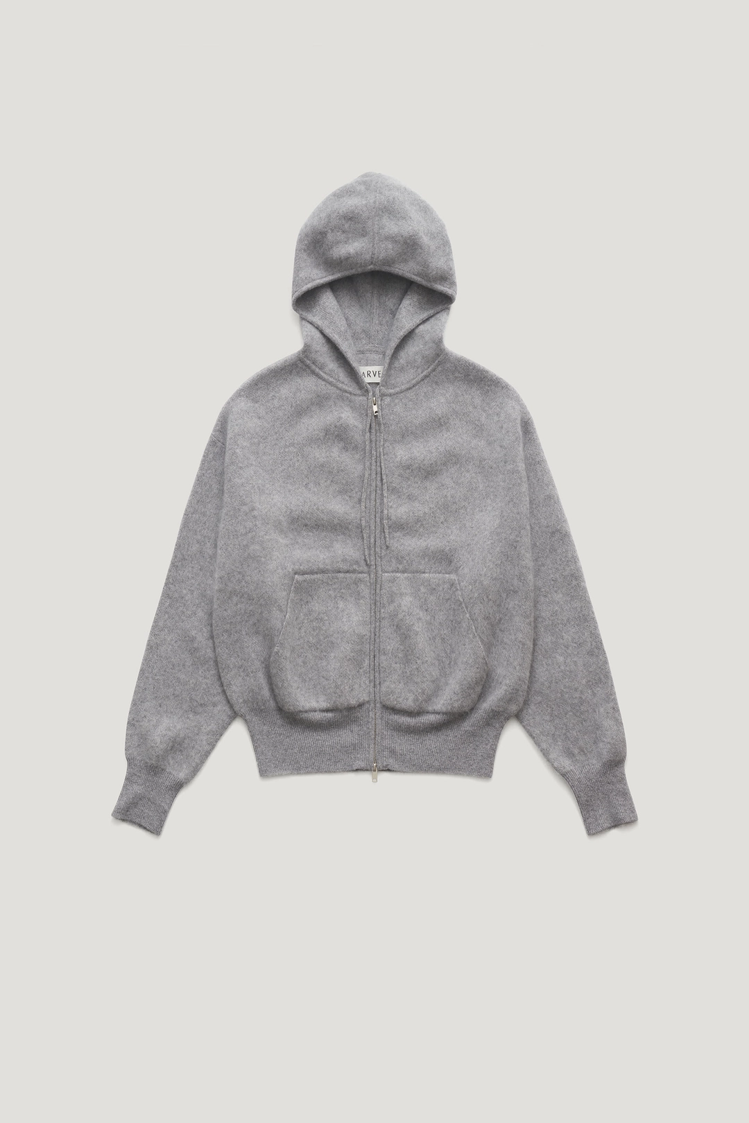 파르벵 BLUSH HAIRY WOOL KNIT HOODIE ZIP UP_MELANGE GREY / ₩239,000 상품 이미지 1