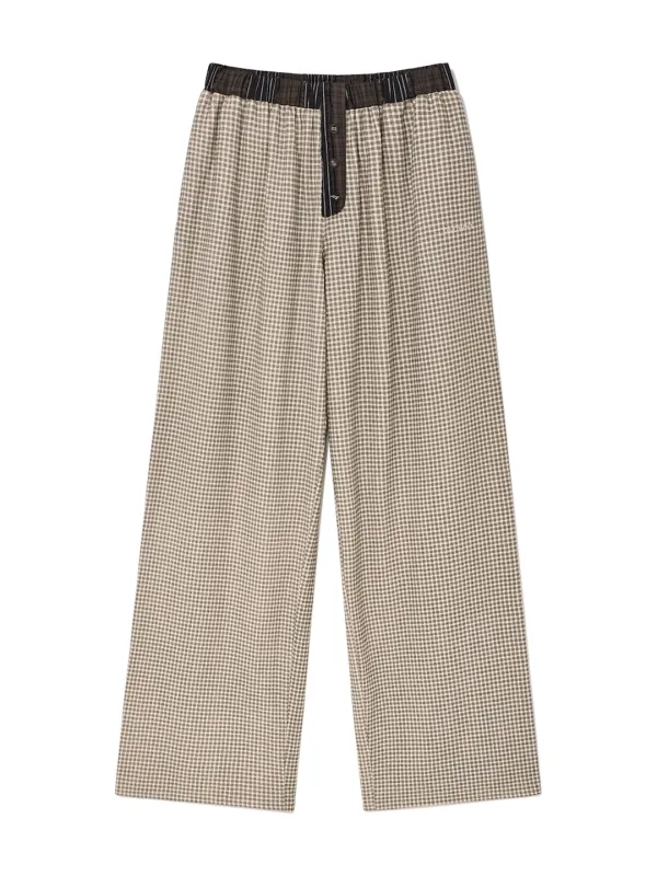 HOMEBODY BUTTON PANTS (BROWN)