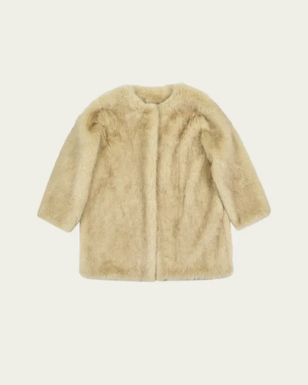 (7차) Jade Fur Coat - Beige