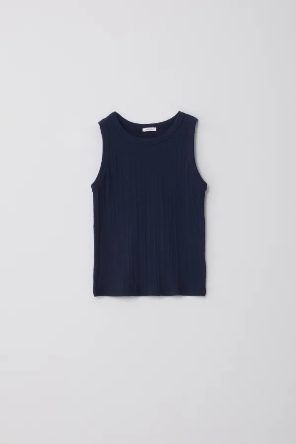 Step Sleeveless_Navy