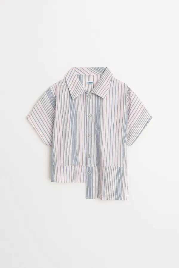 Yaya Uneven Shirt pink