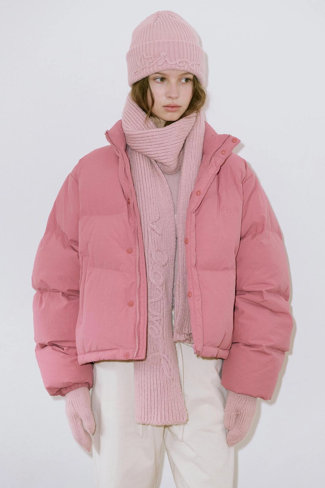 시눈 Sinoon Logo Muffler (Pink) 상품 이미지 2