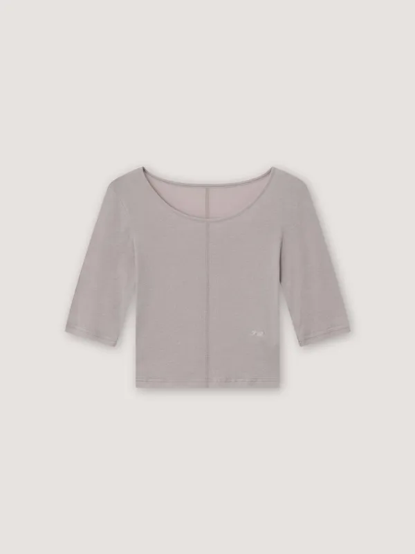 [3rd] Melt Half Sleeve Tee - Mute Gray