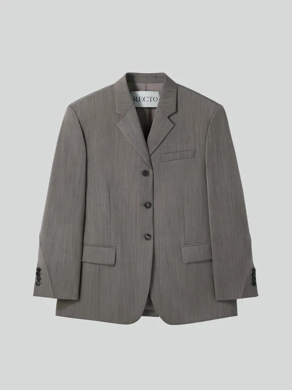 CLASSIC SINGLE SUIT JACKET (SEPIA)