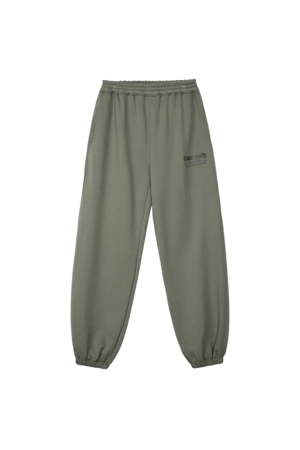 RR LOGO LOUNGE PANTS - KHAKI
