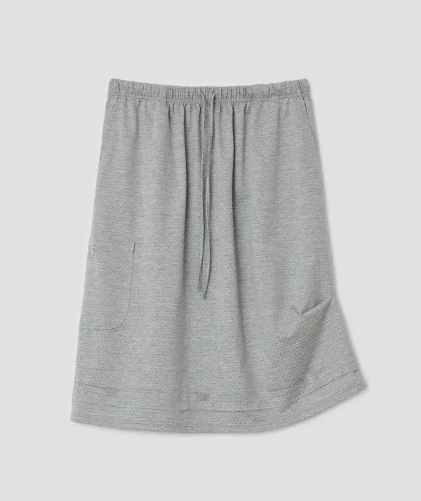 Pocket Ruched Skirt [Gray]