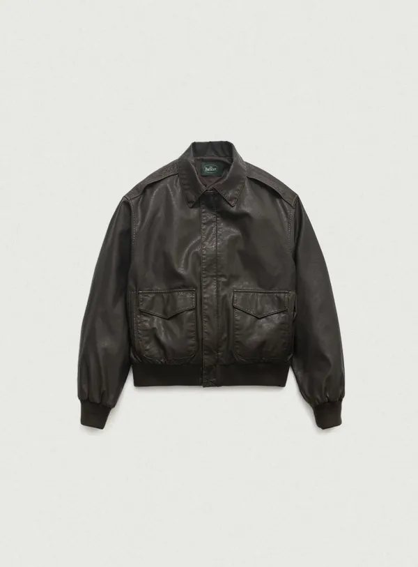 Brine Vintage Leather Jacket_Brown
