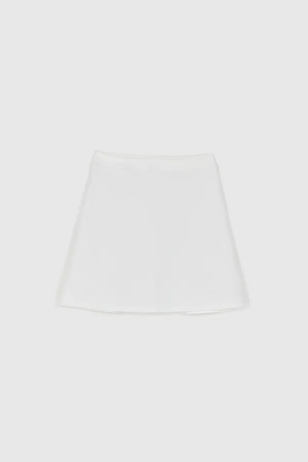 Plain Swim Skirt (White)