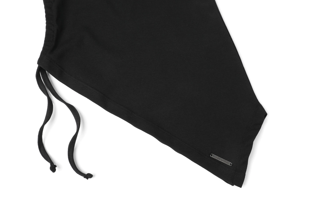 이네기 [2nd Reorder] Asymmetric Shirring Halter Top (black) 상품 이미지 2
