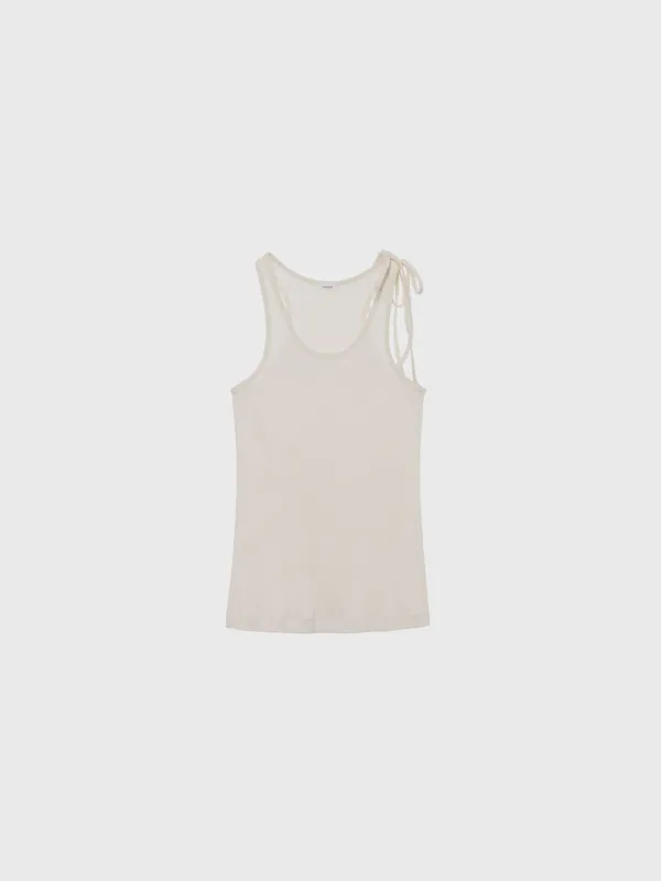 String sleeveless (ivory / black / white)