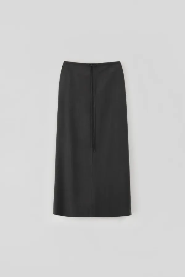 Modal String Skirt_Black