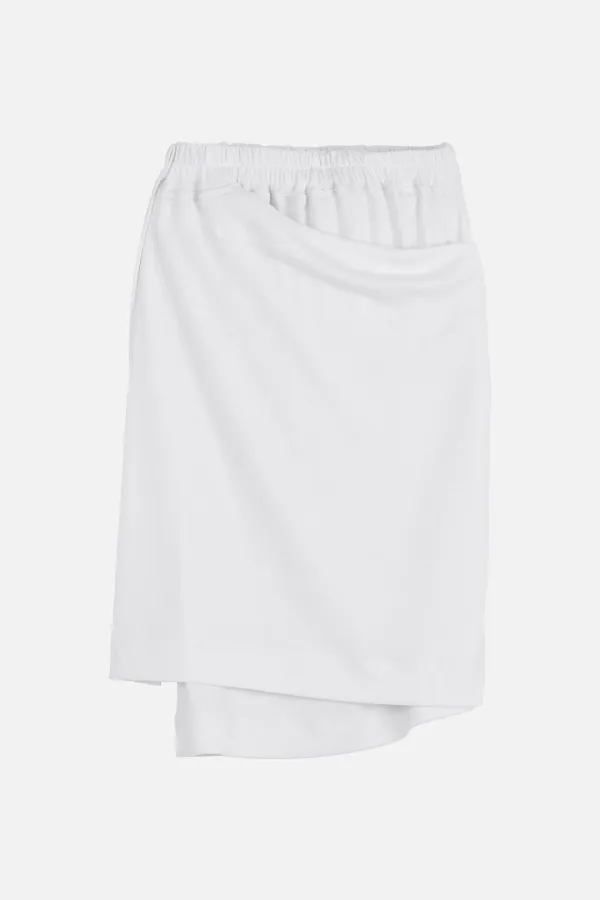 Drape Midi Skirt _ White