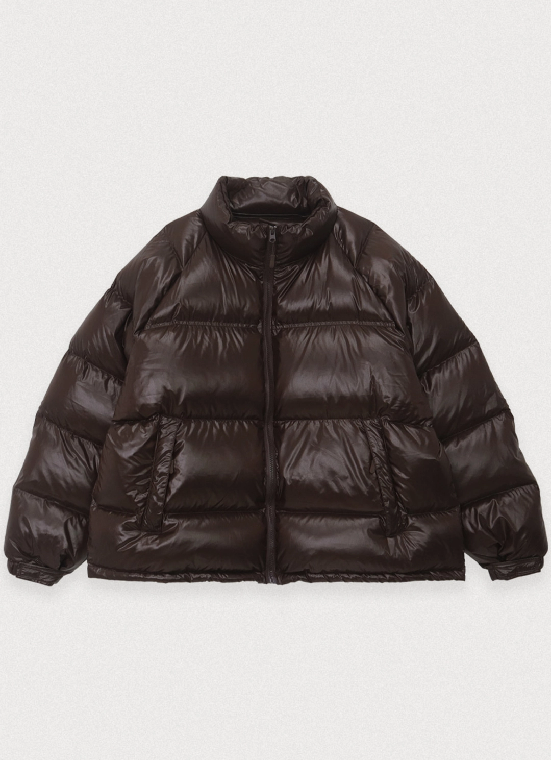 포에토 Gloss puffer duck down jumper - brown 상품 이미지 1