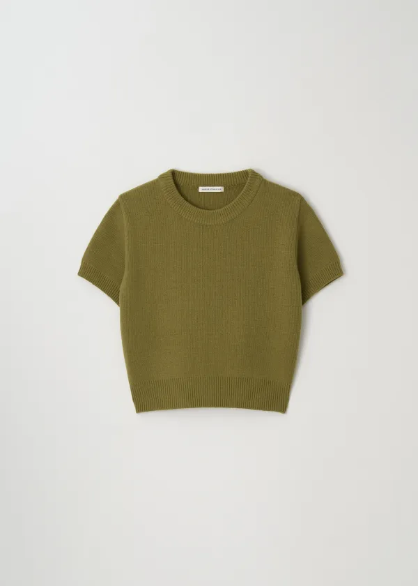 Cash half sleeve knit