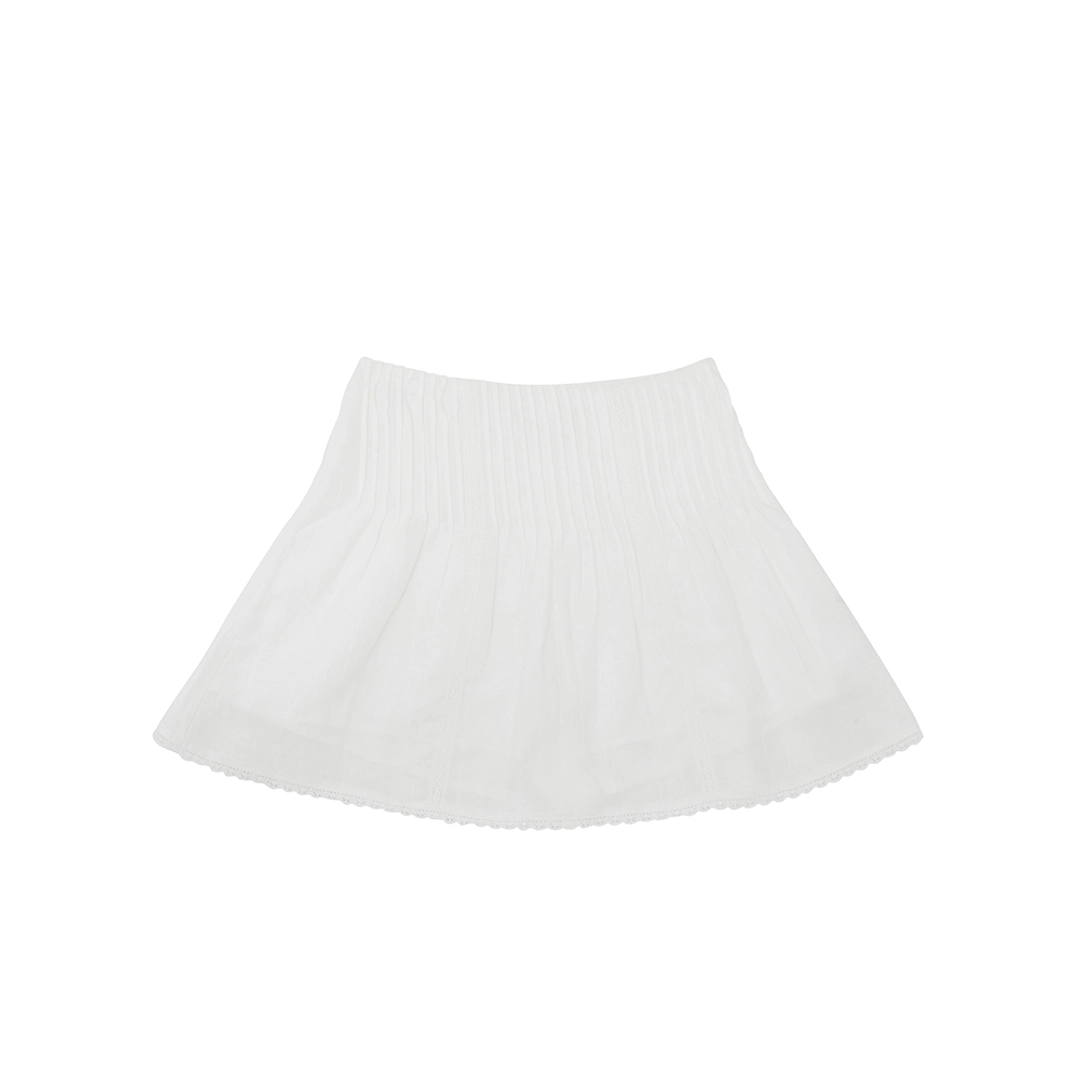 피브비 Pintuck Mini Skirt (cloud white) 상품 이미지 1