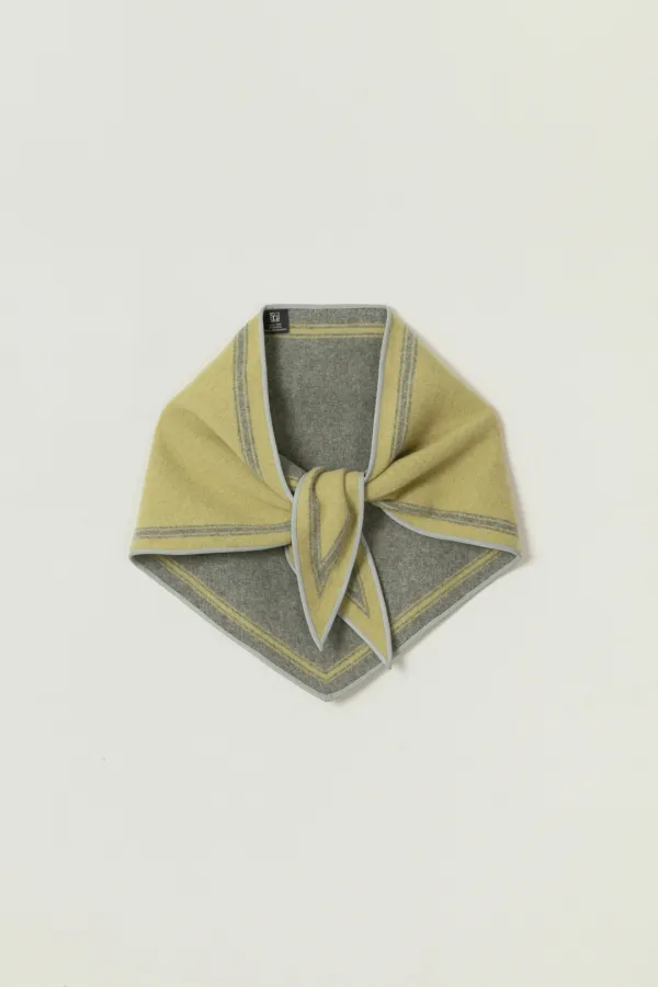 EDAN COLOR SCHEME WOOL MUFFLER_YELLOW-GRAY