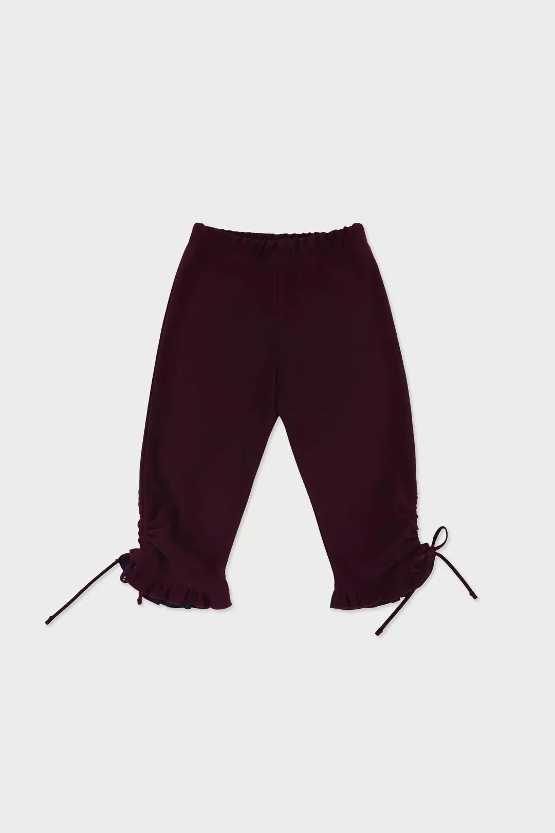 위드아웃썸머 Pewter frill biker pants_wine 상품 이미지 1