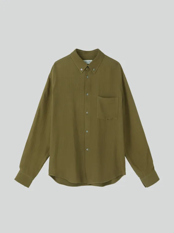 VINTAGE JACQUARD SHIRT (KHAKI)