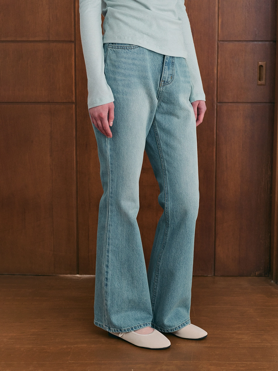 르니나 JAMIE bootcut denim pants_blue 상품 이미지 3