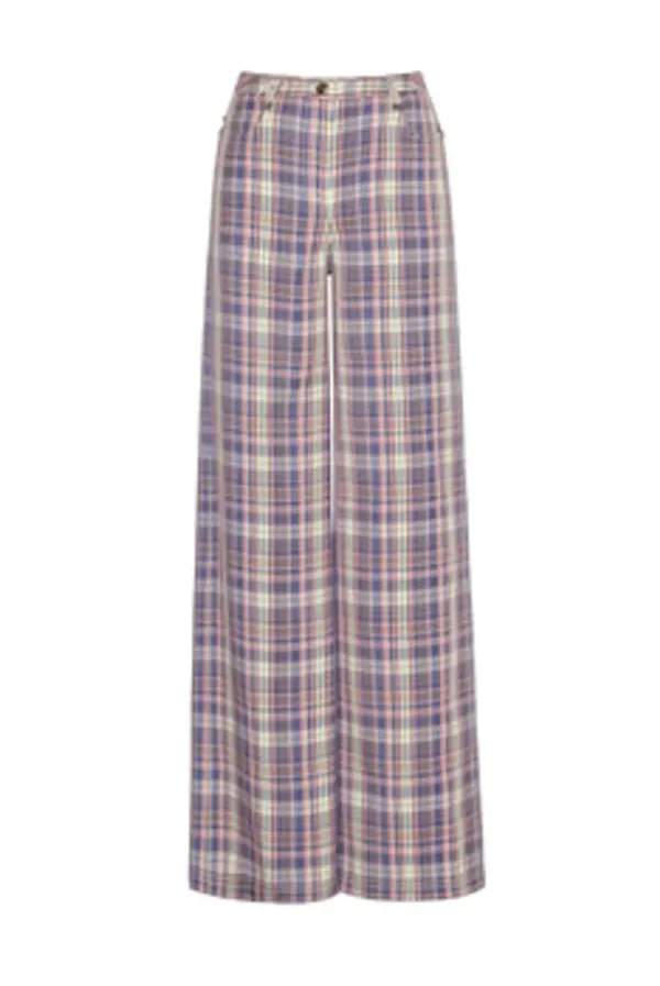 YILAN PASTEL CHECK PANTS