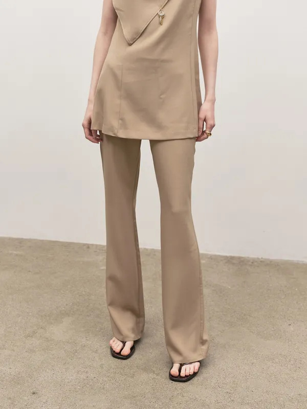 Slim bootscut slacks (베이지)