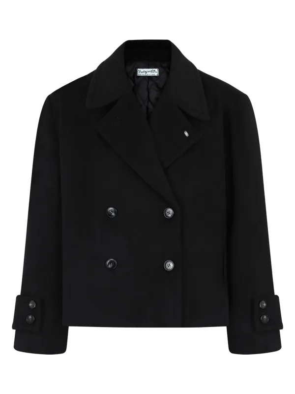 PJ Pea Coat In Black