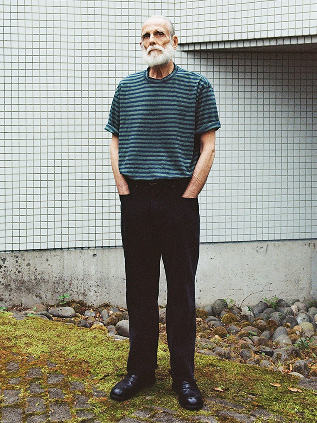 파르티멘토 Vintage Stripe Summer Tee_Faded Navy 상품 이미지 2