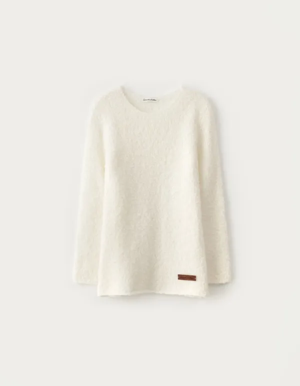 Boucle Long Sleeve Knit - Ivory