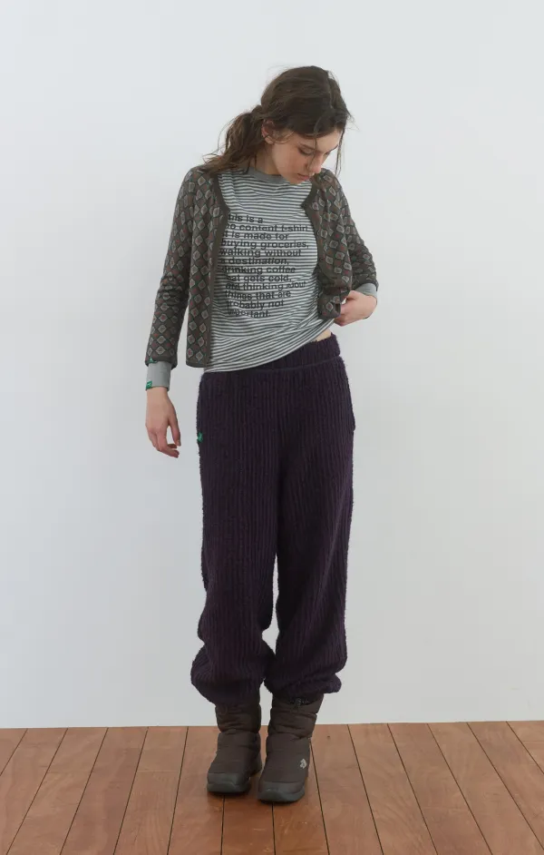 460. Foggy Fleece Pants_Purple