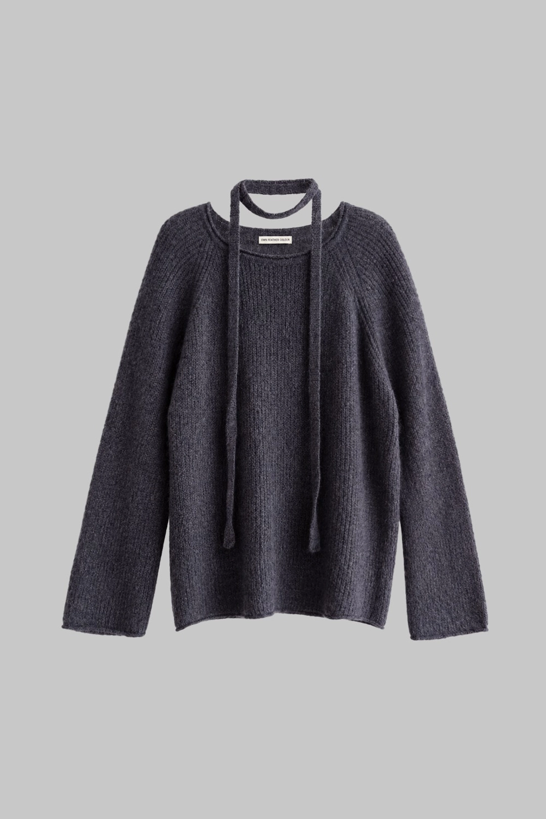 오에프씨 Longline Scarf Pullover (charcoal) 상품 이미지 1