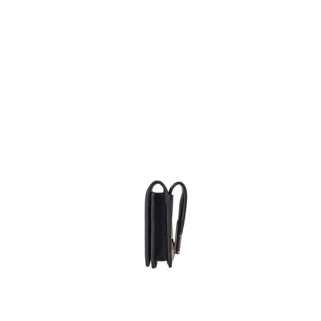 분크 [아울렛] Occam Lune Double Flap Card Wallet (오캄 룬 더블 플랩 카드지갑) Black 상품 이미지 2
