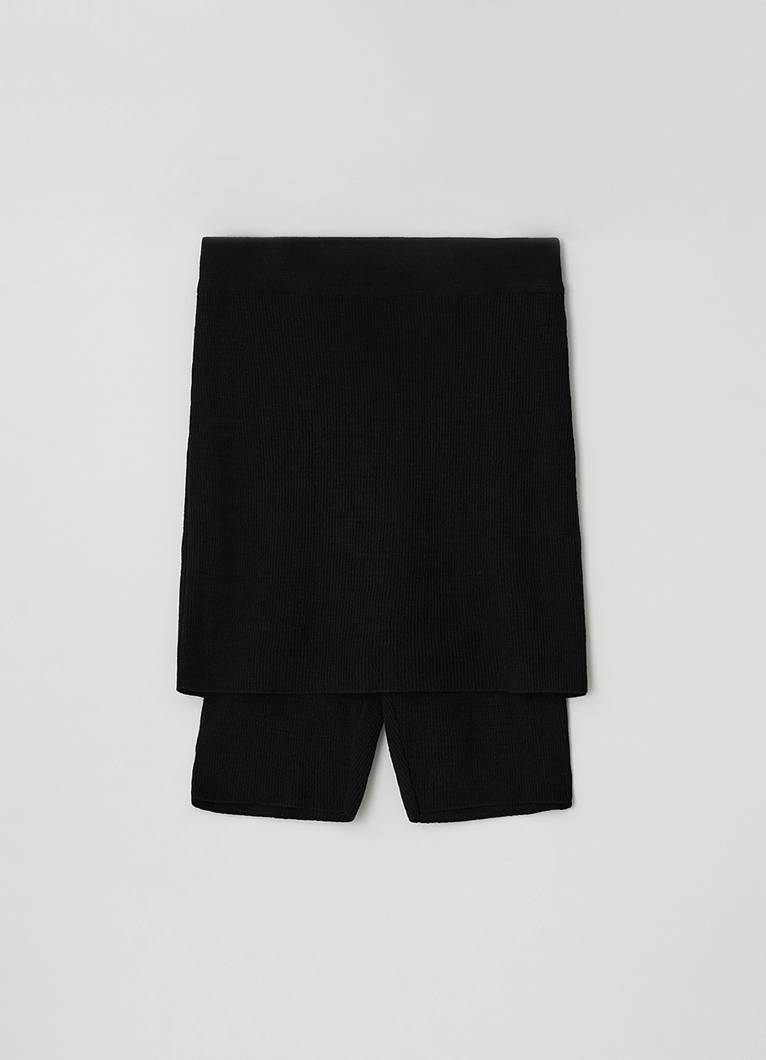 스텝어라운드 Knit Skirt Leggings_BLACK 상품 이미지 1