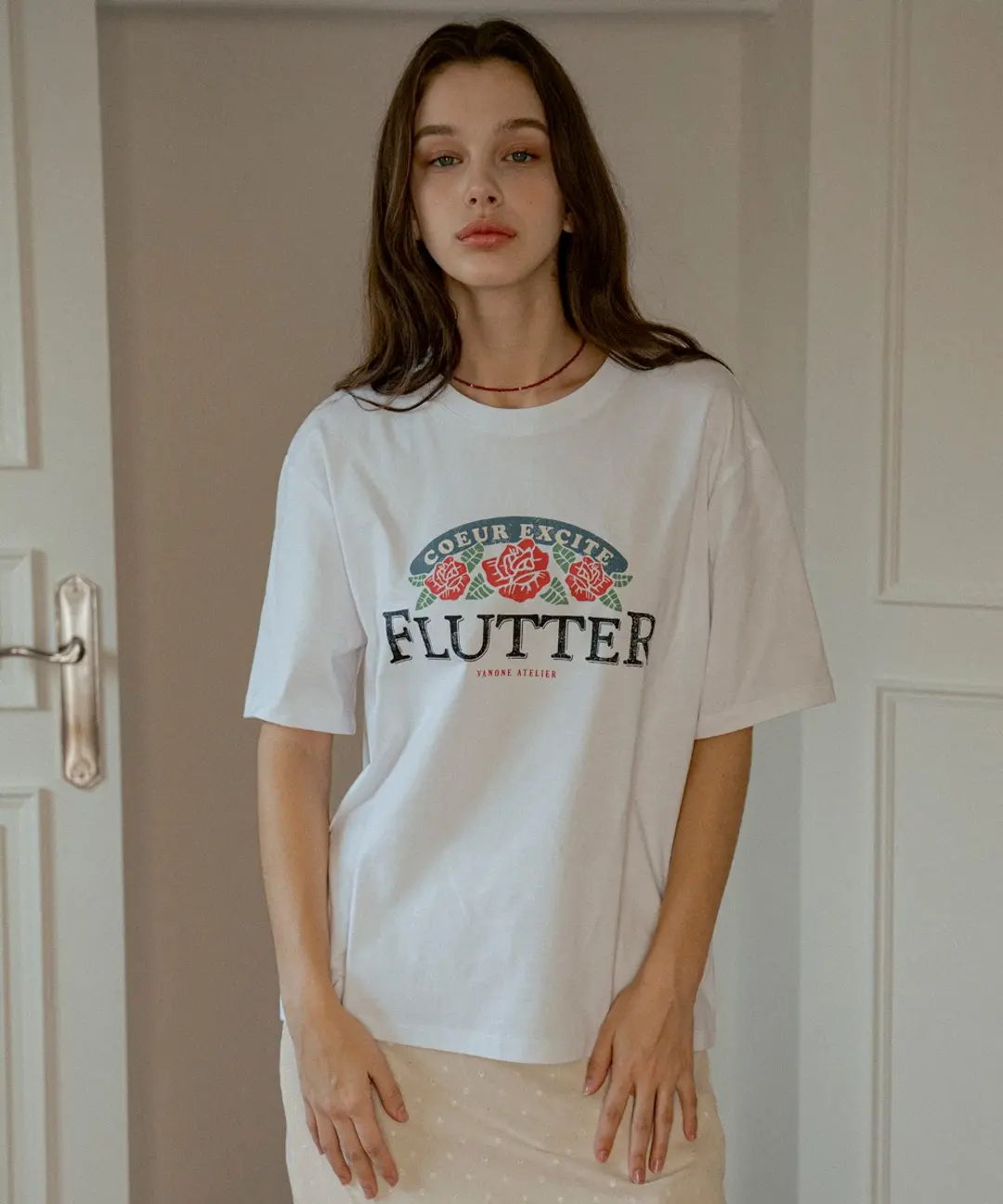 반원 아뜰리에 A3519 Flutter 티셔츠_White 상품 이미지 2