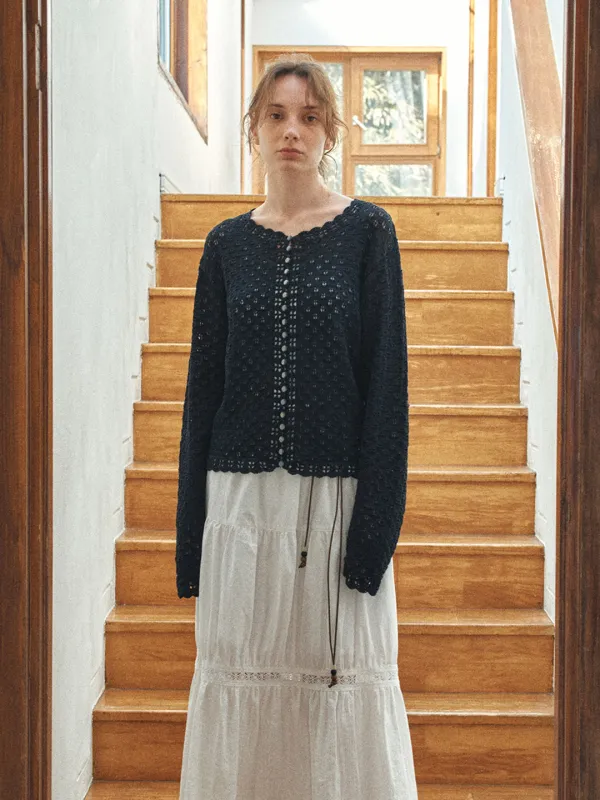 TIS SKASHI KNIT CARDIGAN_NAVY