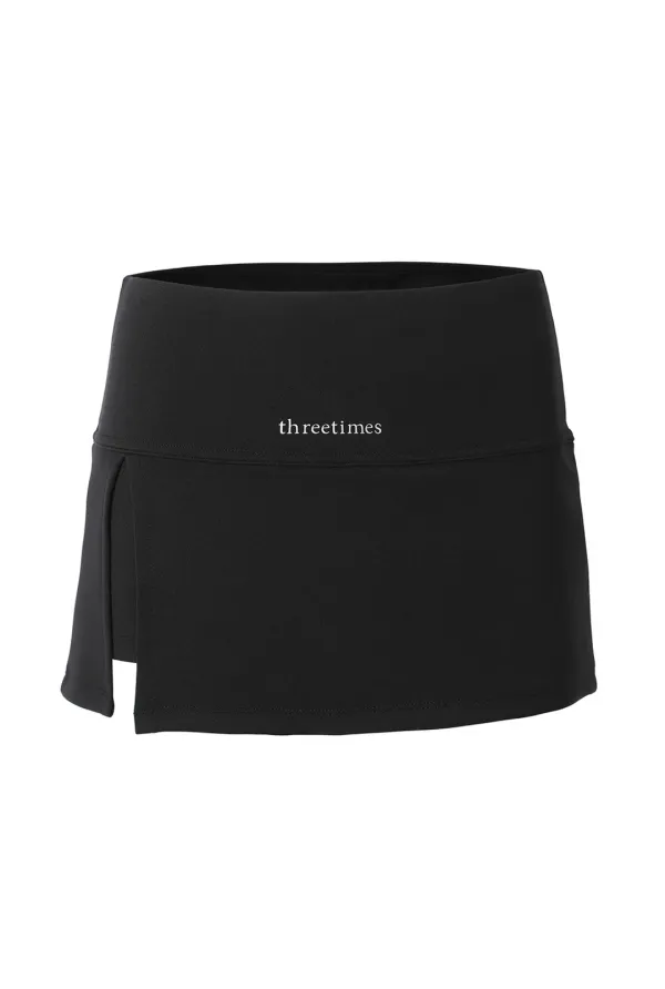 Athletic slit skirt