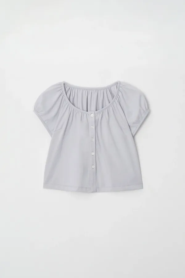 clair puff blouse t-shirt (sky)