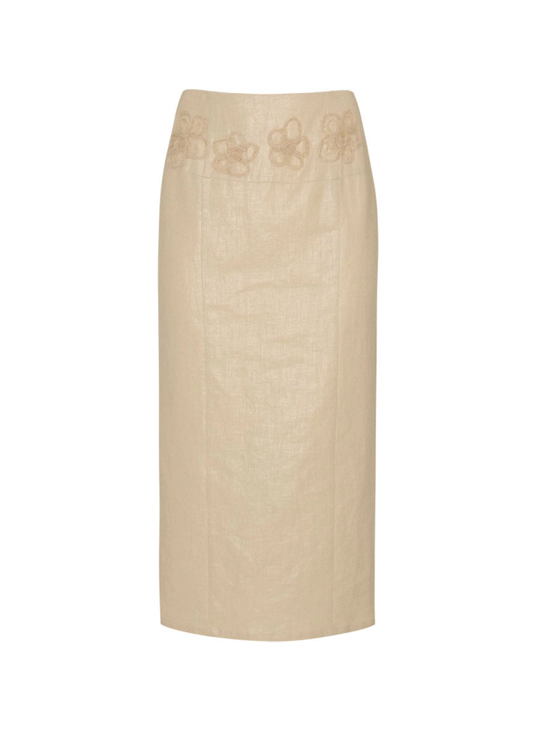 루루서울 Shiny Flower Skirt (Beige) 상품 이미지 1