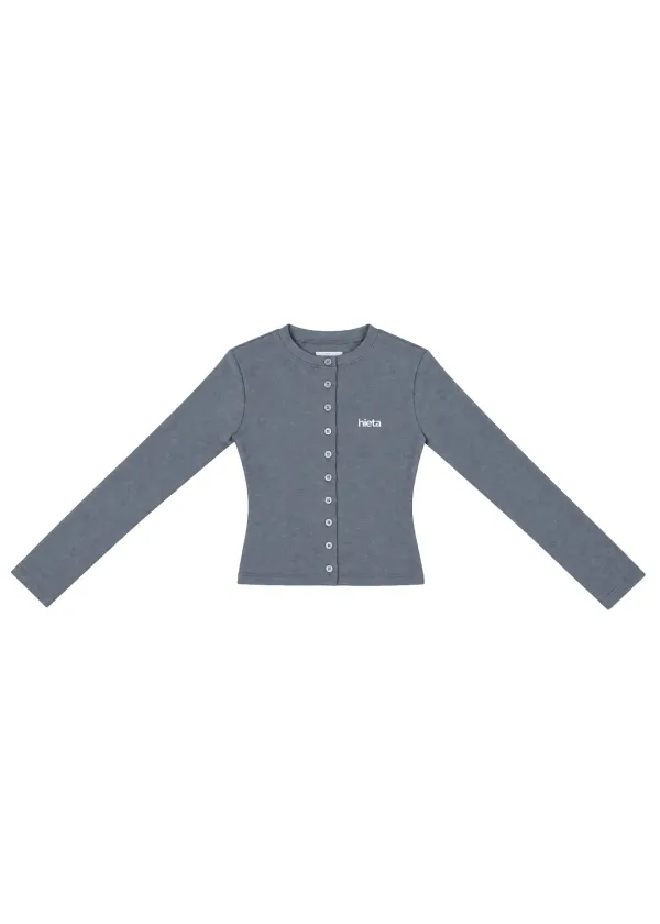 Hailey Fitted Cardigan / Grey (10/7 예약배송)